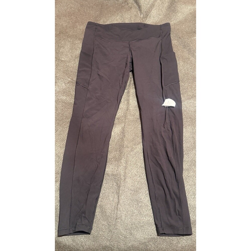 Lululemon Womens Leggings M Medium Black Activewear Yoga Pants Pockets